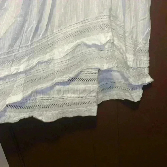 dRA Los Angeles white cotton asymmetrical midi dress - Picture 4 of 9